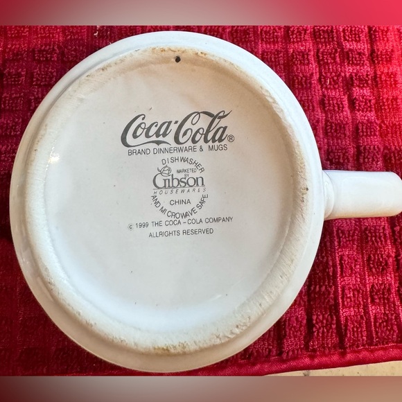 Vintage 1999 Gibson Coca-Cola Polar Bear Mug, same photo on both sides, flawless - Picture 3 of 6